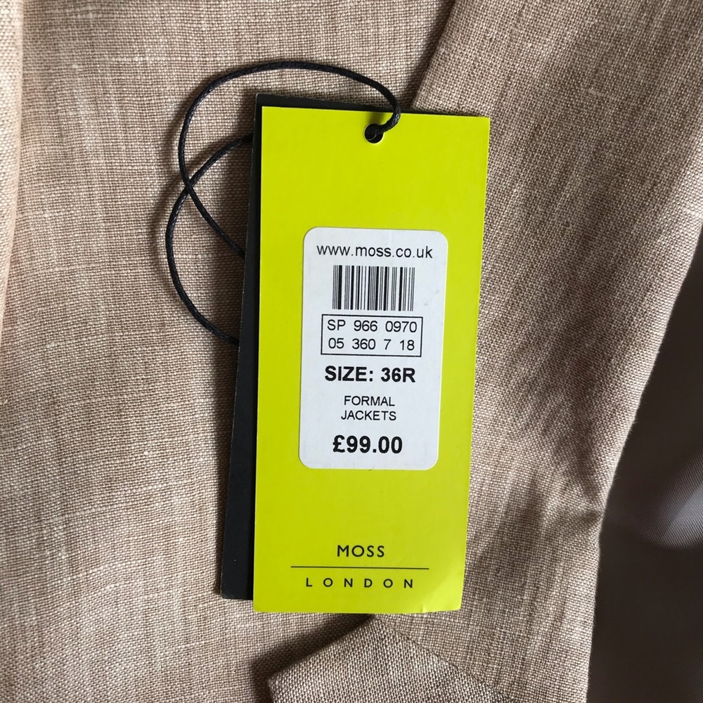 ASOS Tan Linen Jacket - Picture 3 of 3